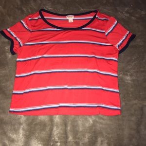 Red Stripped Top